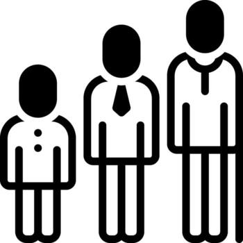 solid icon for aged vector