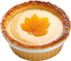 Image of Delicious-looking Cream Brulee. AI-Generated. png