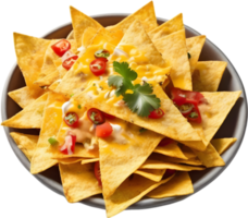 imagen de delicioso nachos ai-generado. png