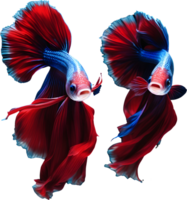 A painting of a Betta fish. AI-Generated. png