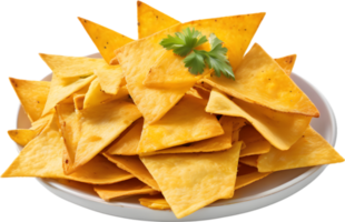 imagem do aparência deliciosa nachos. gerado por ai. png