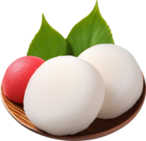 imagen de delicioso mochi ai-generado. png