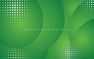 Abstract green circle background. Modern green vector background. Geometric background design