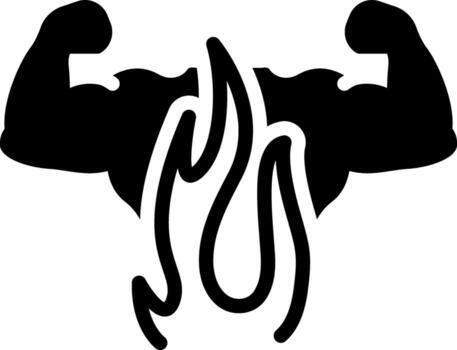 solid icon for passion vector