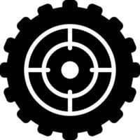 solid icon for pursuit vector