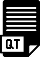 solid icon for qt vector