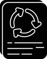 paper recycle  glyph icon design style vector