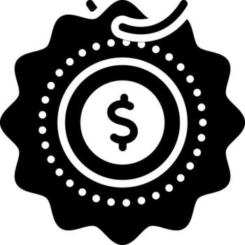 solid icon for labeled vector