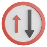 prioritet till mötande trafik tecken ClipArt platt design ikon isolerat på transparent bakgrund, 3d framställa väg tecken och trafik tecken begrepp png