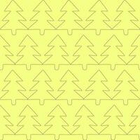 Winter abstract triangle fir tree seamless pattern. Vector illustration. Happy New Year 2024 and Merry Christmas texture. Color green pine icons, minimal geometric forest gift wrapping,