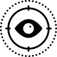 solid icon for sight vector