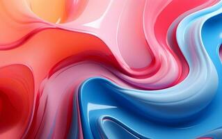 colorful abstract background with a wave pattern AI Generative photo