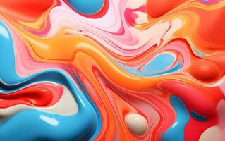 colorful abstract background with a wave pattern AI Generative photo