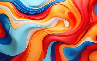 colorful abstract background with a wave pattern AI Generative photo