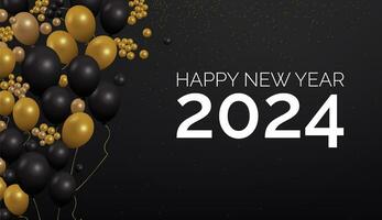 Happy New Year 2024 template photo