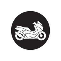 motocicleta icono vector diseño ilustración logo modelo