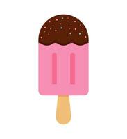 Popsicles vector element on White background.