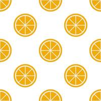 Orange seamless pattern on white background. vector