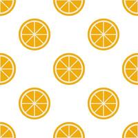 Orange seamless pattern on white background. vector