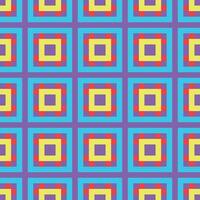a colorful pattern with squares and crosses on purple vector