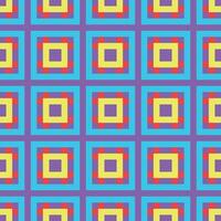 a colorful pattern with squares and crosses on purple vector