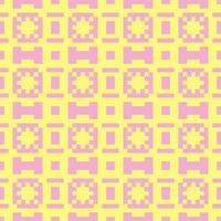 a pink and yellow pattern with squares vector