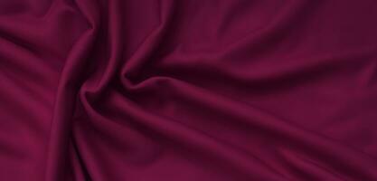 Beautiful silk satin background soft creases on the shiny fabric Elegant background Web banner Top view Silky silk Curtains Shiny textiles photo