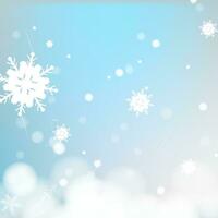 Blue abstract texture background with snowflake. vector