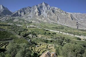 Beautiful view of Khaplu, Hanjor . photo