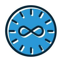 Infinity Vector Thick Line Filled Dark Colors Icons For Personal And Commercial Use.