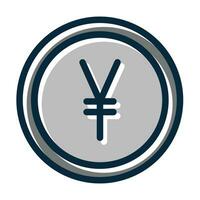 Yen Vector Thick Line Filled Dark Colors Icons For Personal And Commercial Use.