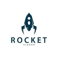 Space Rocket Logo Design, Space Vehicle Technology Vector, Simple Templet Modern Illustration vector