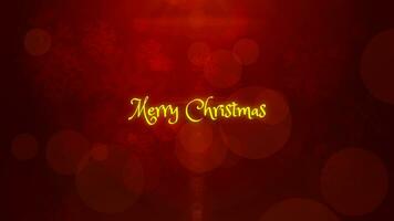 Red merry Christmas bokeh graphic background for Holiday Christmas commercial or presentation use animation video