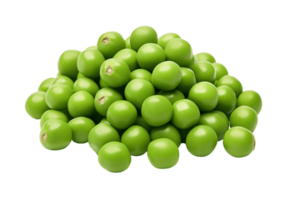 Green peas isolated on transparent background. PNG file, cut out. AI Generated