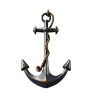 Anchor isolated on transparent background. PNG file, cut out. AI Generated