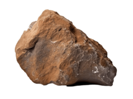 Rock stone boulder isolated on transparent background. PNG file, cut out. AI Generated