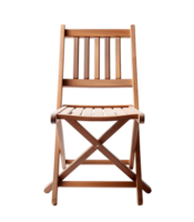 Folding chair isolated on transparent background. PNG file, cut out. AI Generated