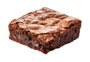 Brownie isolated on transparent background. PNG file, cut out. AI Generated