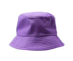 Purple bucket hat isolated on transparent background. PNG file, cut out. AI Generated