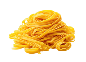 A pile of uncooked pasta isolated on transparent background. PNG file, cut out. AI Generated