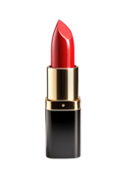 Red polish lipstick isolated on transparent background. PNG file, cut out. AI Generated