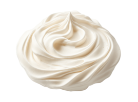 Whipped cream isolated on transparent background. PNG file, cut out. AI Generated