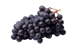 Grapes isolated on transparent background. PNG file, cut out. AI Generated