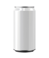 330 ml aluminum drink can isolated on transparent background. PNG file, cut out. AI Generated