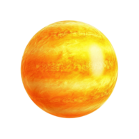 Sun isolated on transparent background. PNG file, cut out. AI Generated