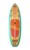 Surfboard isolated on transparent background. PNG file, cut out. AI Generated