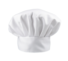 White chef hat isolated on transparent background. PNG file, cut out. AI Generated