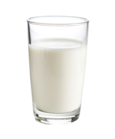 Fresco Leche en el vaso aislado en transparente antecedentes. png archivo, cortar afuera. ai generado