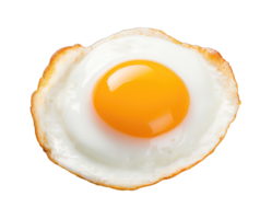 Fried Egg isolated on transparent background. PNG file, cut out. AI Generated