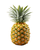 pineapple isolated on transparent background. PNG file, cut out. AI Generated